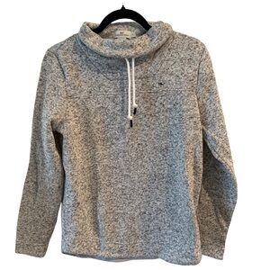 NWOT Vineyard Vines Women’s Grey Cowel Neck Fleece Lined Sweatshirt Sz S Small